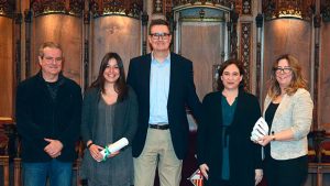 Guanyadors del V Premi Barcelona a l'Empresa Innovadora en Conciliació i Temps de l'Ajuntament de Barcelona.